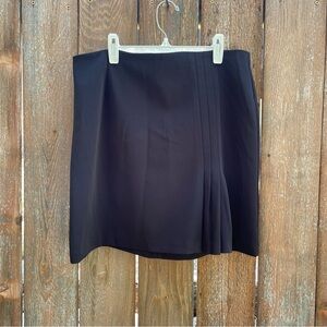 TANGENTS Women’s Black‎ Pleated Mini Skirt Back Zipper Size 9 10